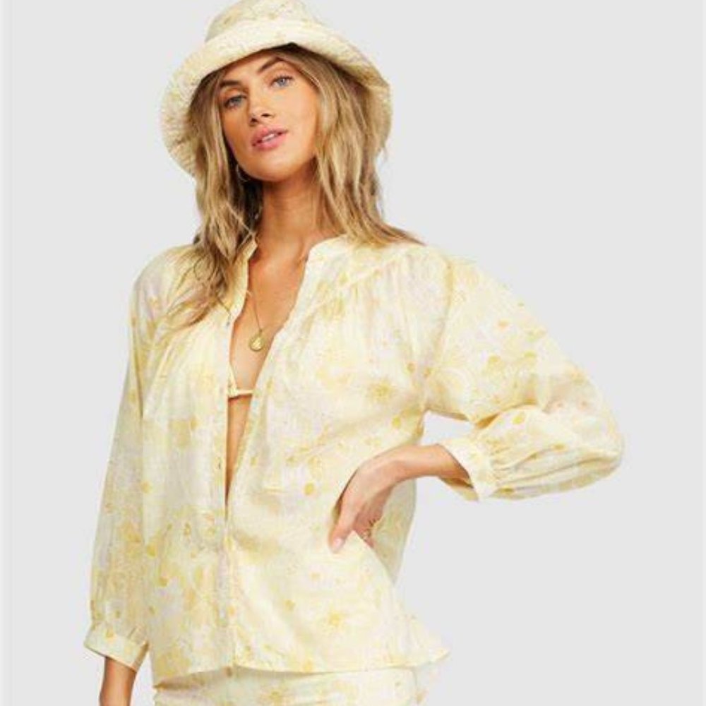 Billabong Dreamy Days Floral Blouse - Picture 8 of 8
